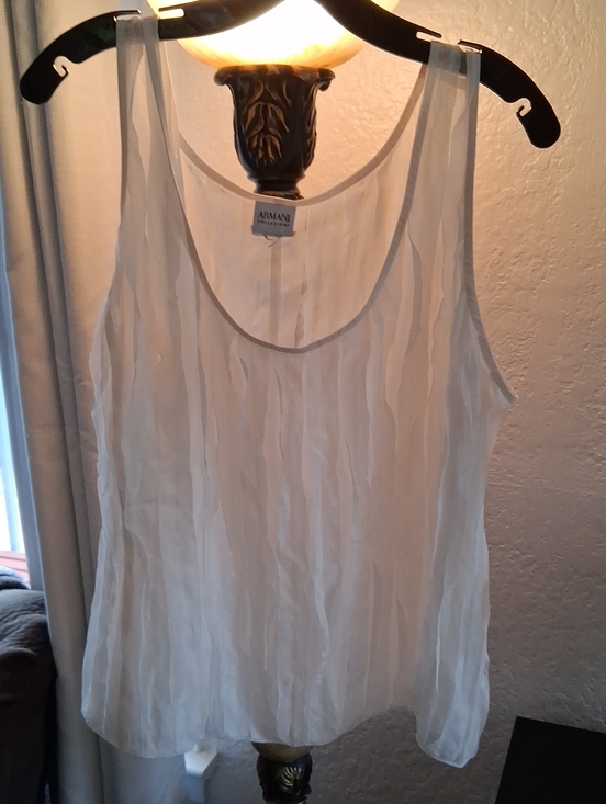 Armani Exchange Tops - Armani Exchange Cream Silk Sleeveless Camisole